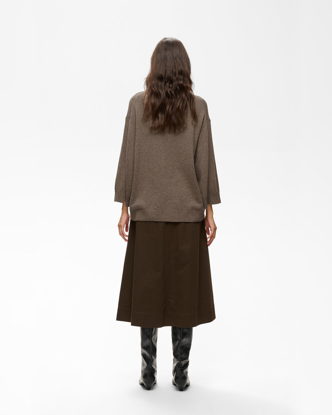 InWear Pullover Tallyiw Monika Highneck Chocolate Brown – Bild 5