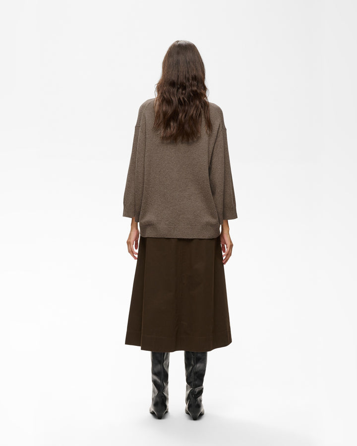 InWear Pullover Tallyiw Monika Highneck Chocolate Brown – Bild 5