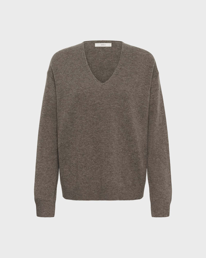 InWear Pullover Tallyiw Monika V-Neck Chocolate Brown