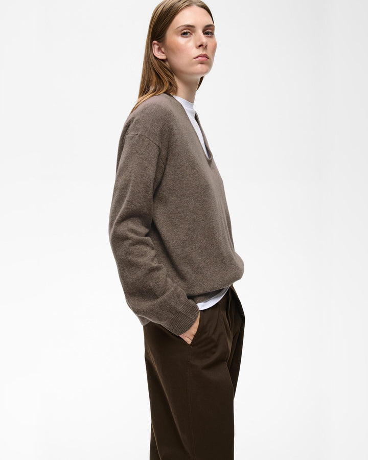 InWear Pullover Tallyiw Monika V-Neck Chocolate Brown – Bild 3