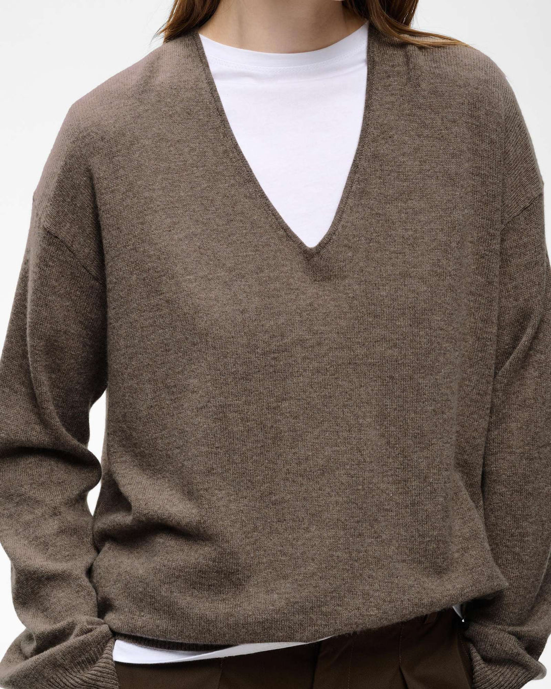 InWear Pullover Tallyiw Monika V-Neck Chocolate Brown – Bild 4