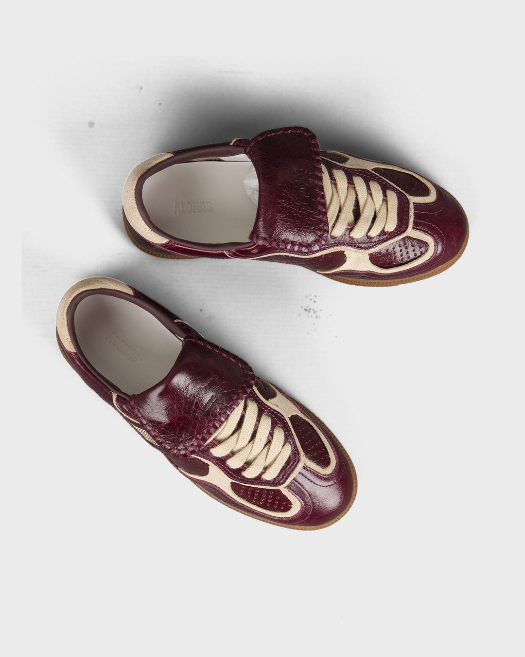 ALOHAS Schuhe Tb.490 Club Patent Deep Burgundy Leather Sneak – Bild 6