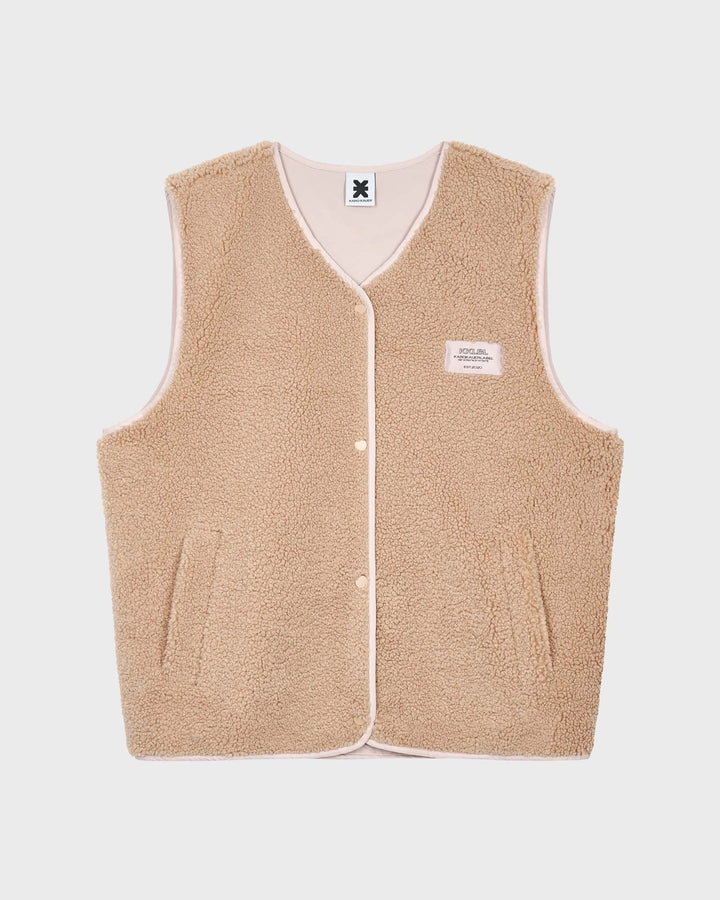 Teddy Vest Beige