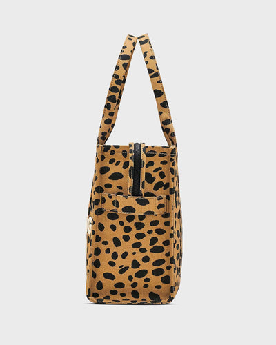 The Cheetah Canvas Large Tote Bag Black M myMEID