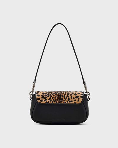 The Cheetah Haircalf Clover Shoulder Bag Bl myMEID