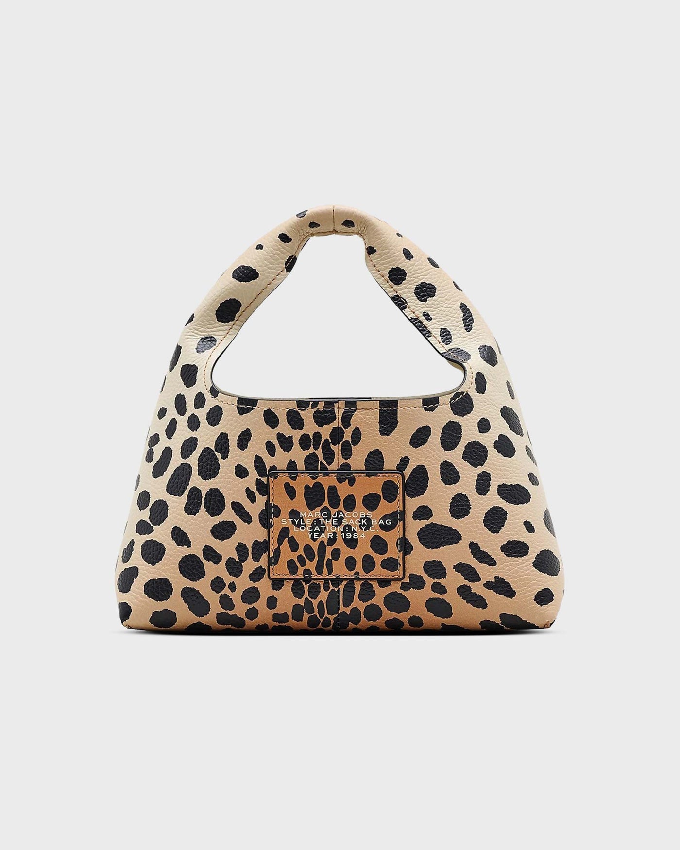 The Cheetah Leather Mini Sack Bag Black Ml myMEID