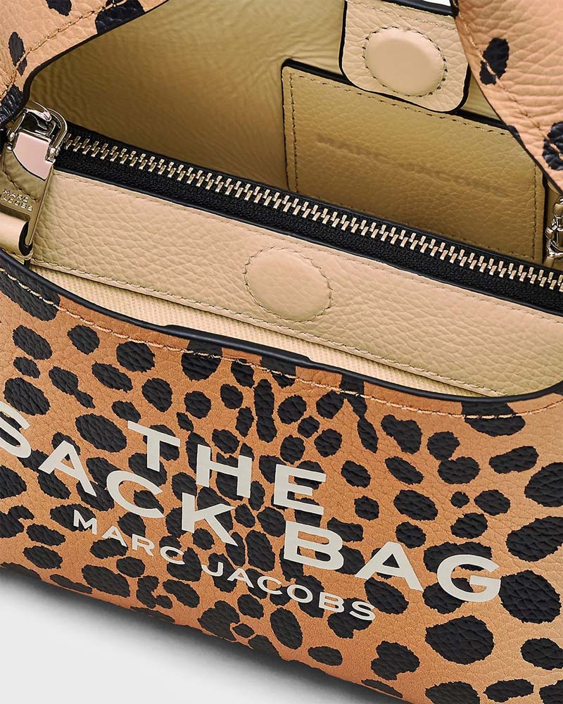 The Cheetah Leather Mini Sack Bag Black Ml myMEID