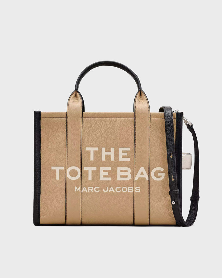 The Colorblock Medium Tote Bag Camel Multi