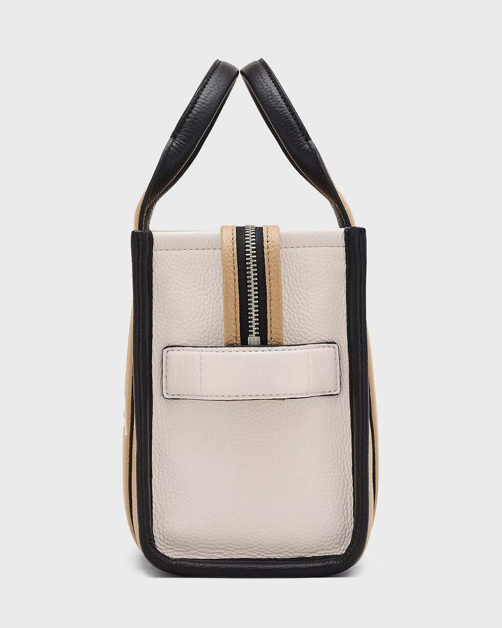The Colorblock Small Tote Bag Camel Multi