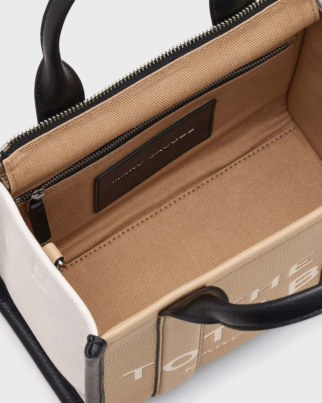 The Colorblock Small Tote Bag Camel Multi