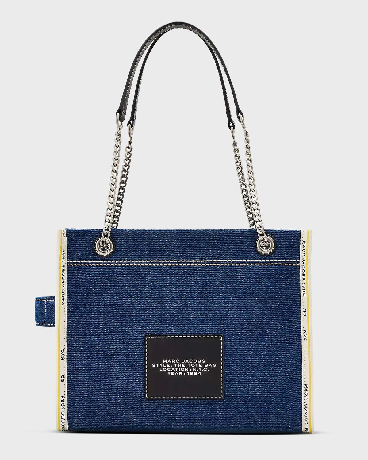 Denim chain bag sale