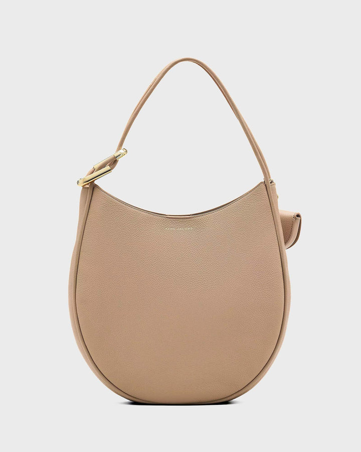 The Large Dual Hobo Bag Camel