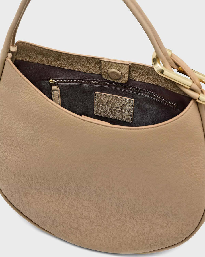 The Large Dual Hobo Bag Camel