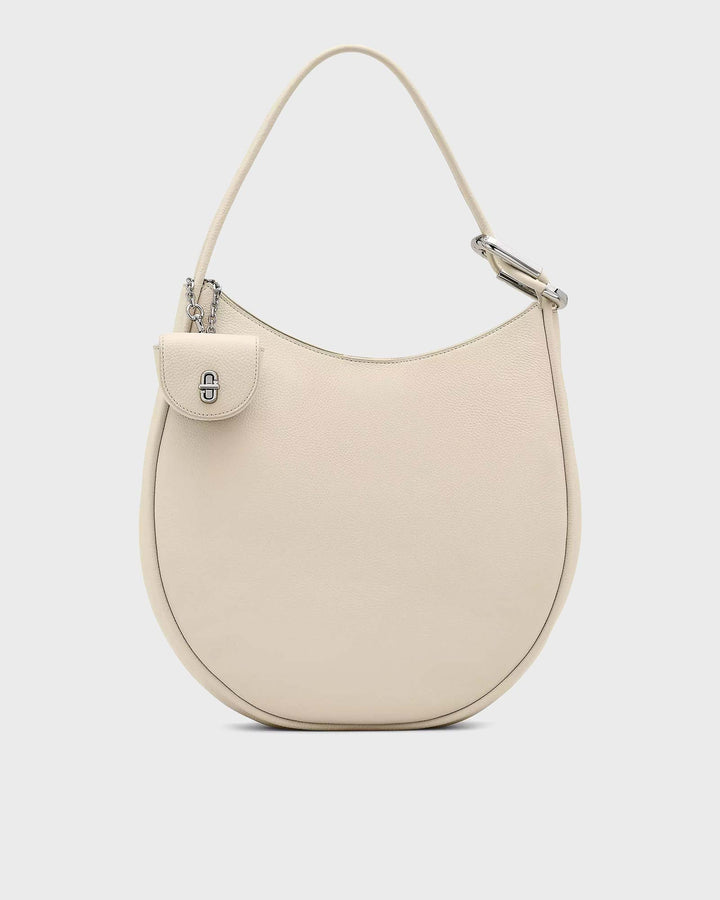The Large Dual Hobo Bag Cloud White