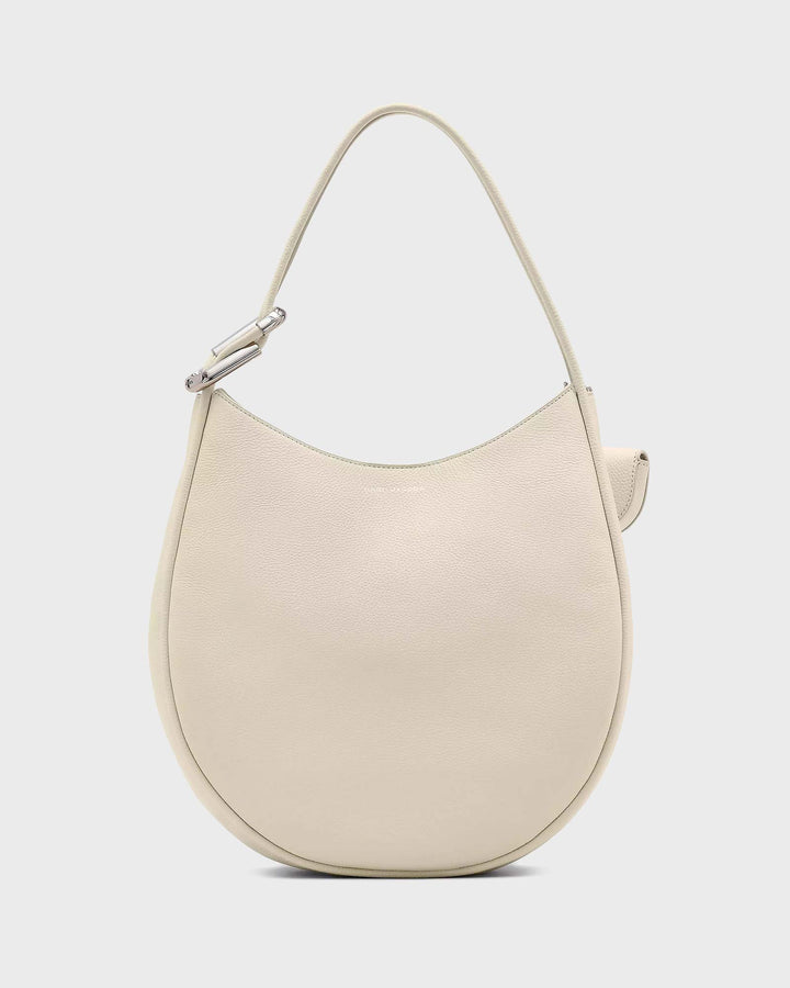 The Large Dual Hobo Bag Cloud White