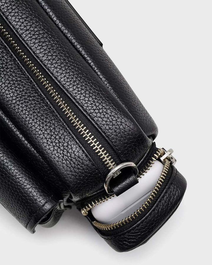 The Leather Cargo Bag Black