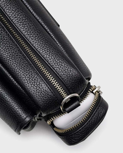 The Leather Cargo Bag Black myMEID