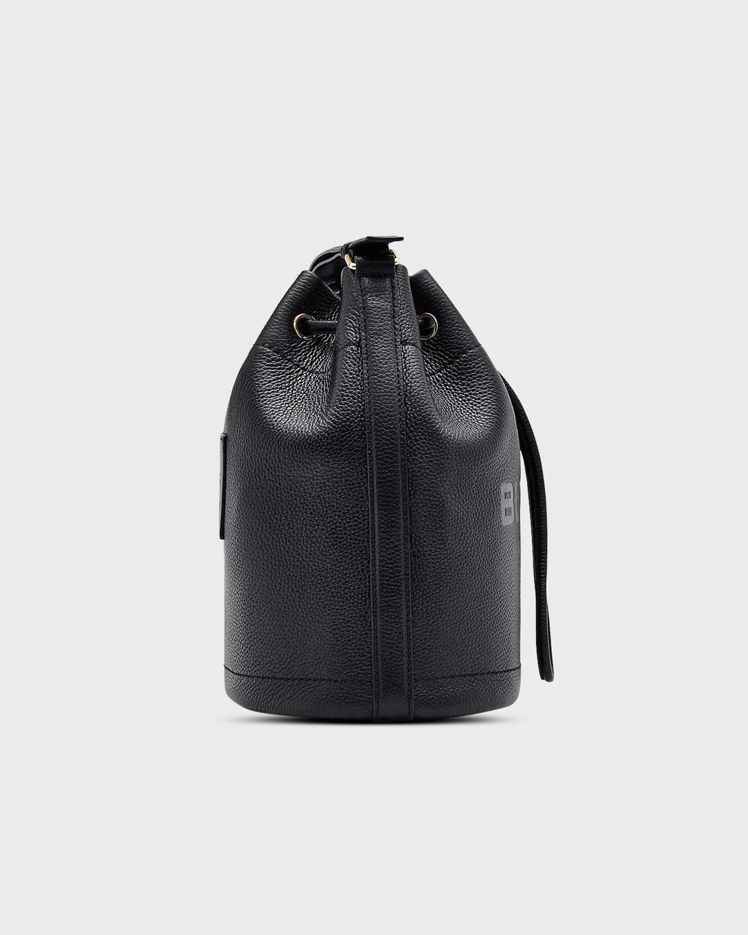 The Leather Large Bucket Bag Black