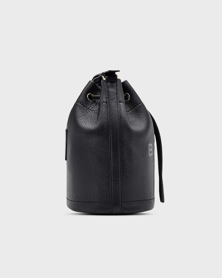 The Leather Large Bucket Bag Black