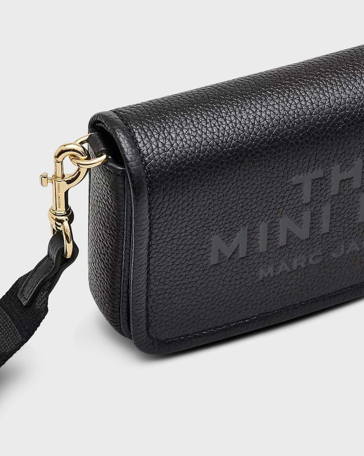 Marc Jacobs Umhängetasche The Leather Mini Bag Black