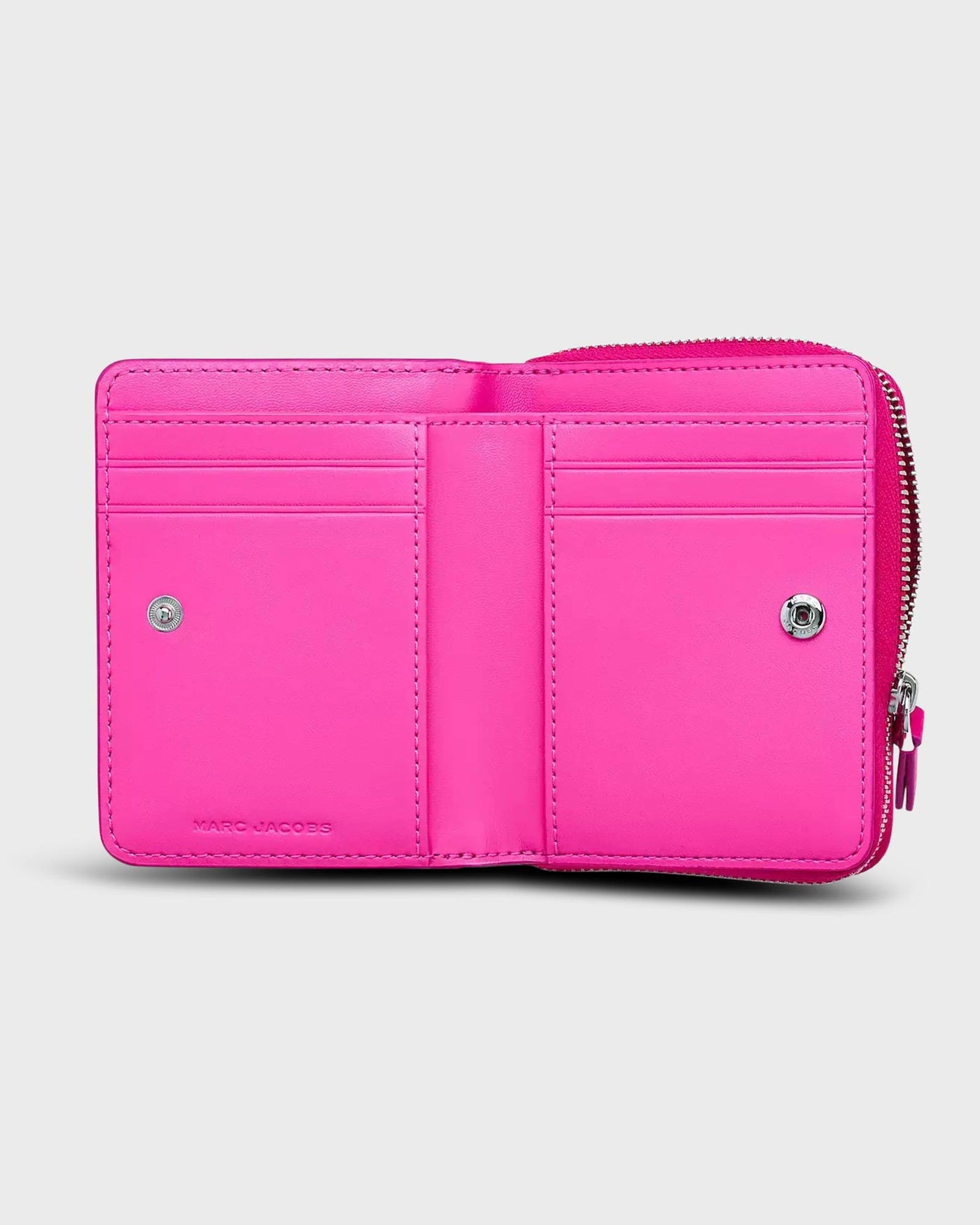 Marc Jacobs Geldbeutel The Leather Mini Compact Wallet Hot Pink myMEID