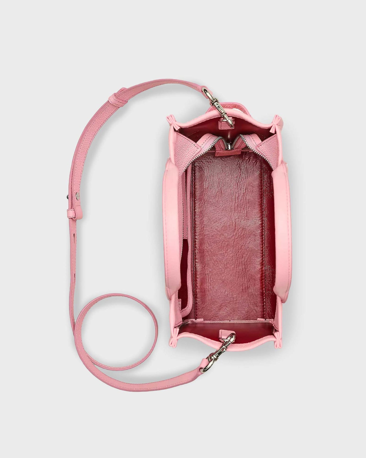 The Leather Small Tote Bag Ribbon Pink myMEID