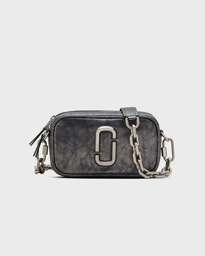 The Metallic Distressed Big Shot Bag Dark Gr
