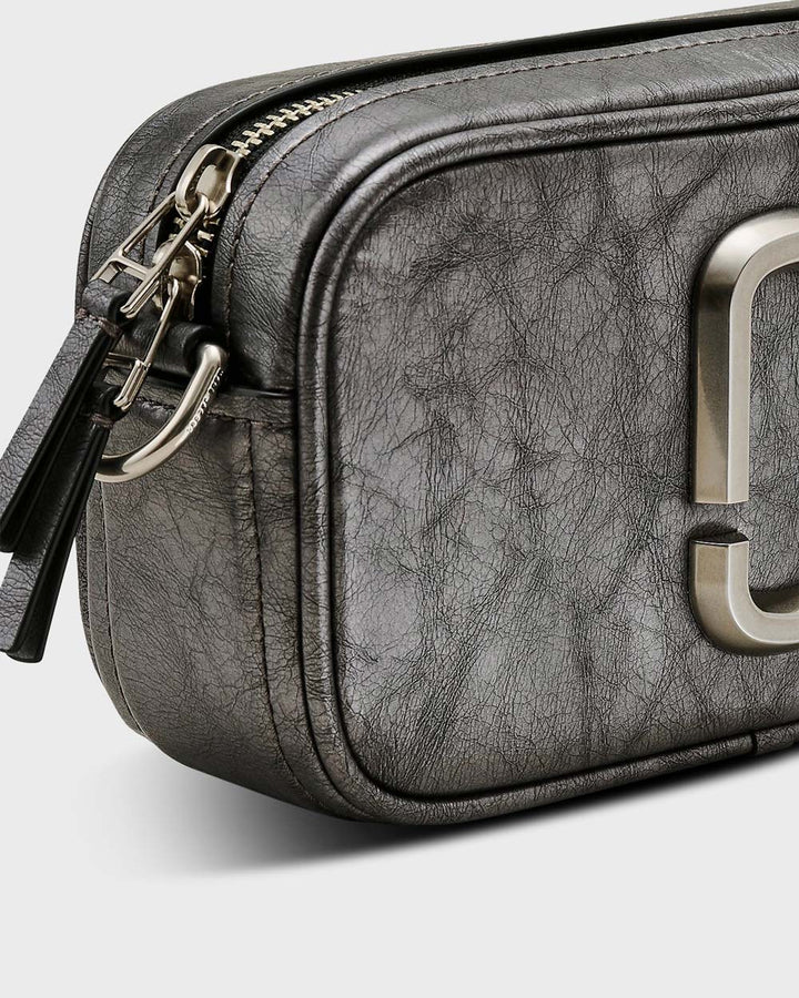 The Metallic Distressed Big Shot Bag Dark Gr