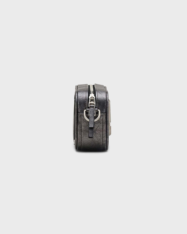 The Metallic Distressed Big Shot Bag Dark Gr
