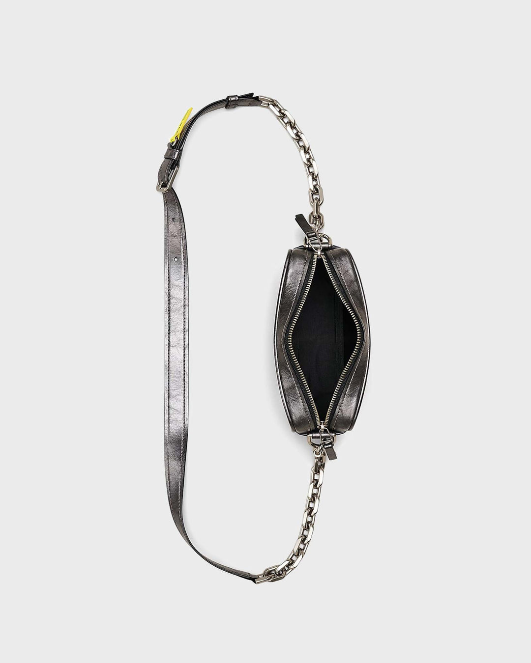 The Metallic Distressed Big Shot Bag Dark Gr