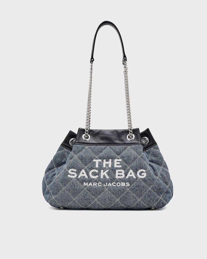 The Quilted Denim Chain Sack Bag Light Wa