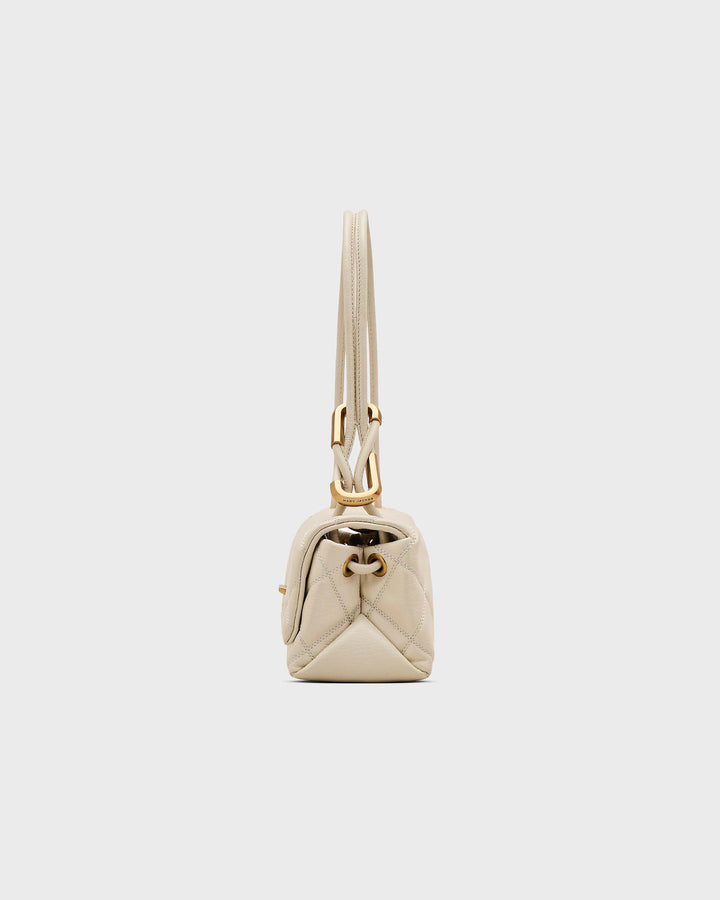 The Quilted Minii Dual Shoulder Bag Cloud W
