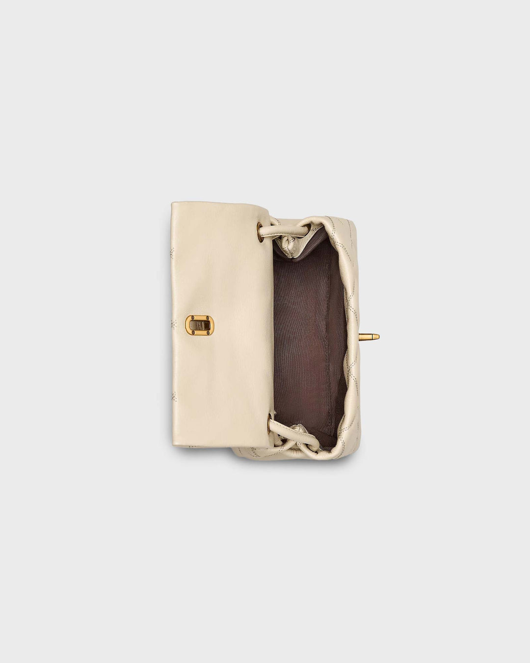 The Quilted Minii Dual Shoulder Bag Cloud W