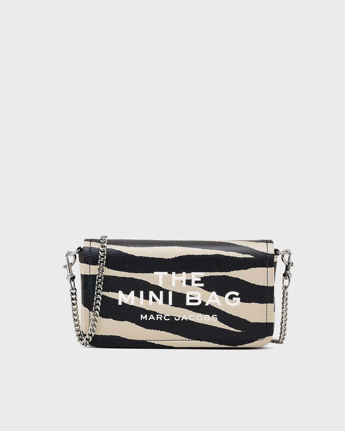 The Zebra Leather Chain Mini Bag Black Whit myMEID