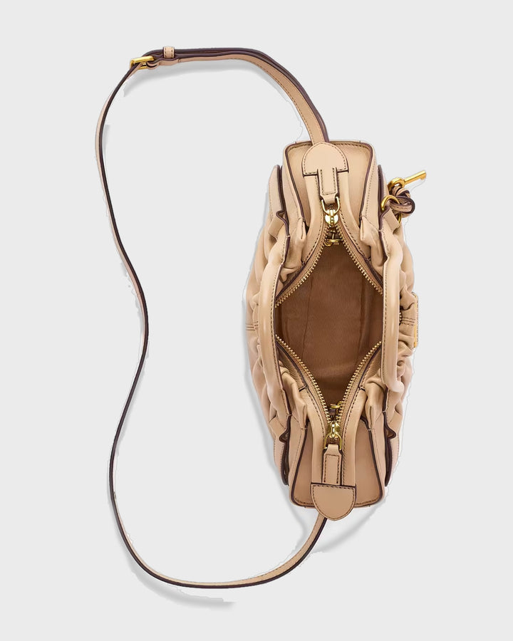 The Cristina Small Satchel Bag Camel