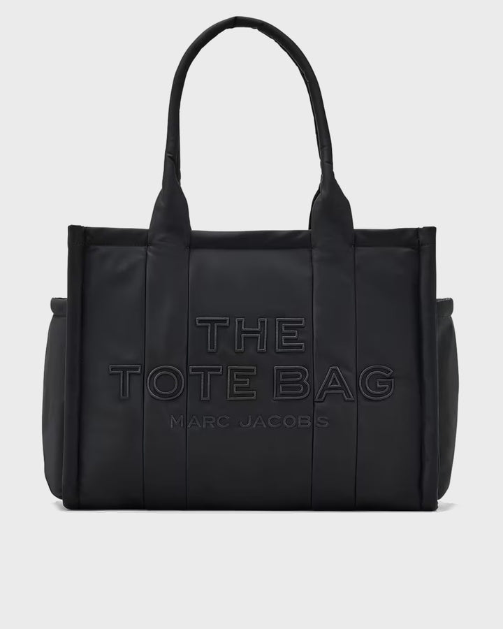 The Puffy Nylon Large Tote Bag Black