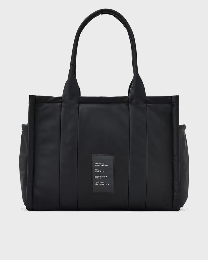 The Puffy Nylon Large Tote Bag Black