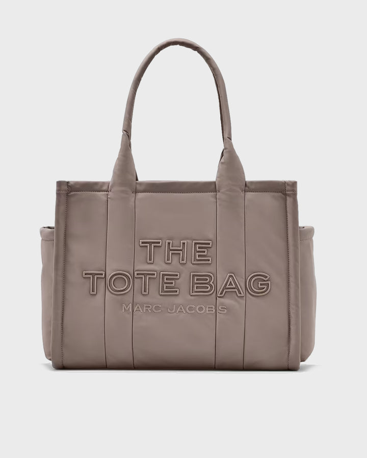 The Puffy Nylon Large Tote Bag Cement