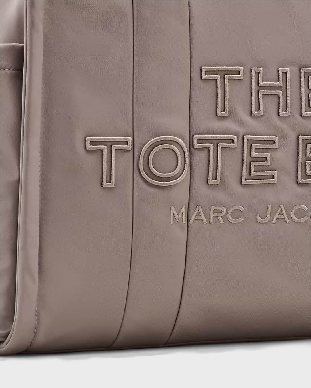 The Puffy Nylon Large Tote Bag Cement