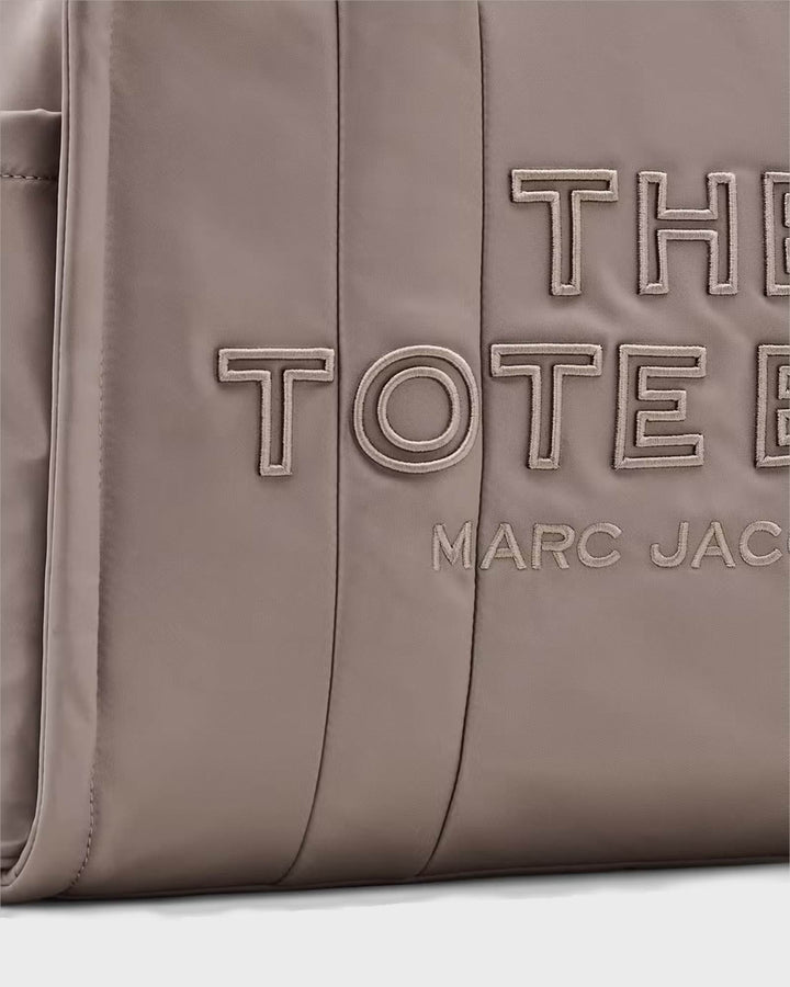 The Puffy Nylon Large Tote Bag Cement