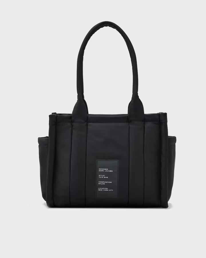 The Puffy Nylon Medium Tote Bag Black