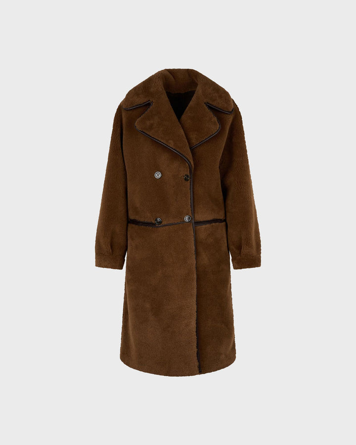 Tilda Chipie Fur Suede Print Dark Brown