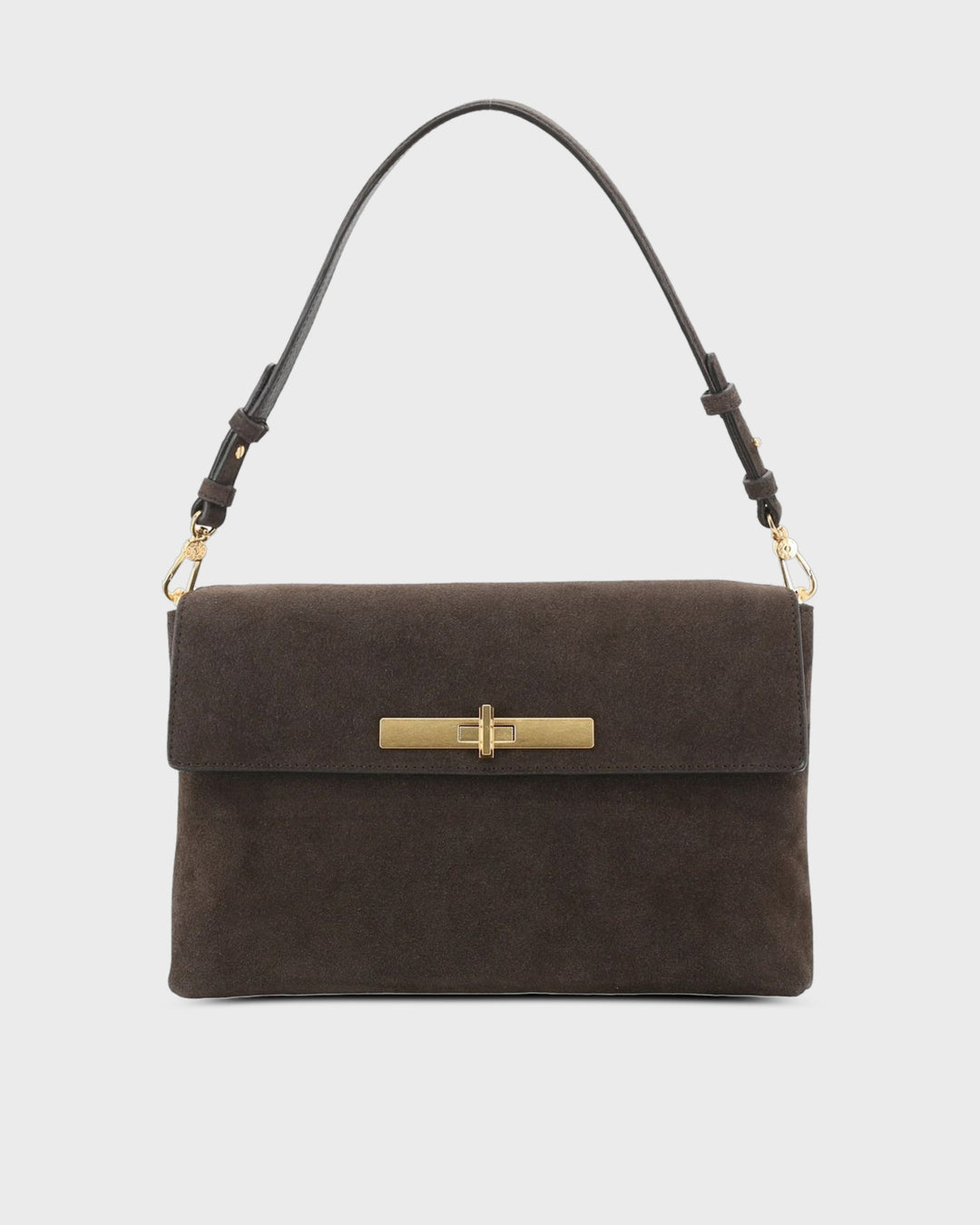 ABRO Handtasche Twist Schultertasche Dark Brown