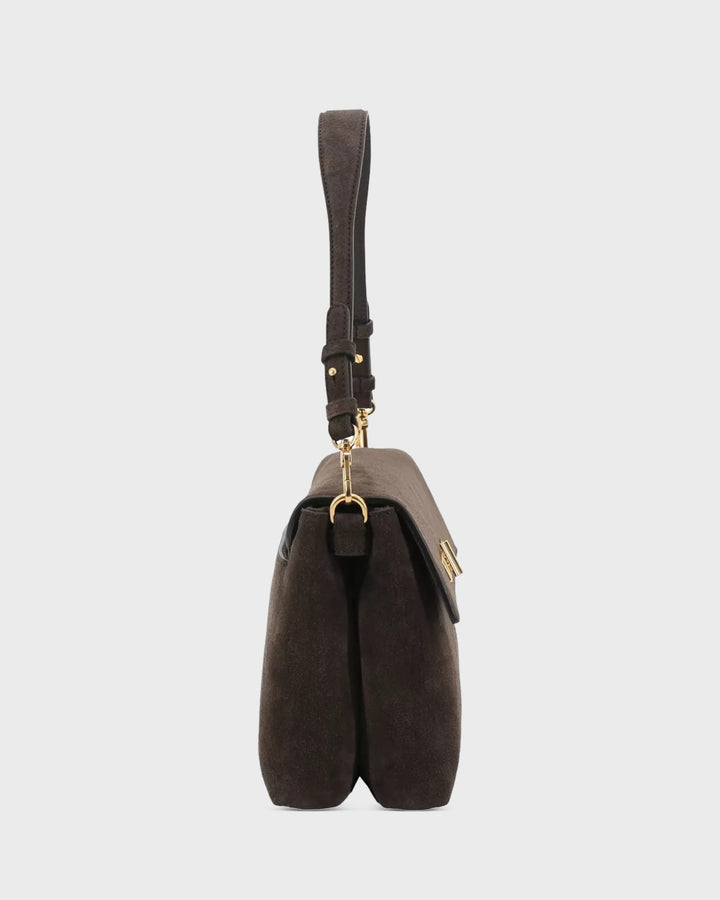 ABRO Handtasche Twist Schultertasche Dark Brown – Bild 3
