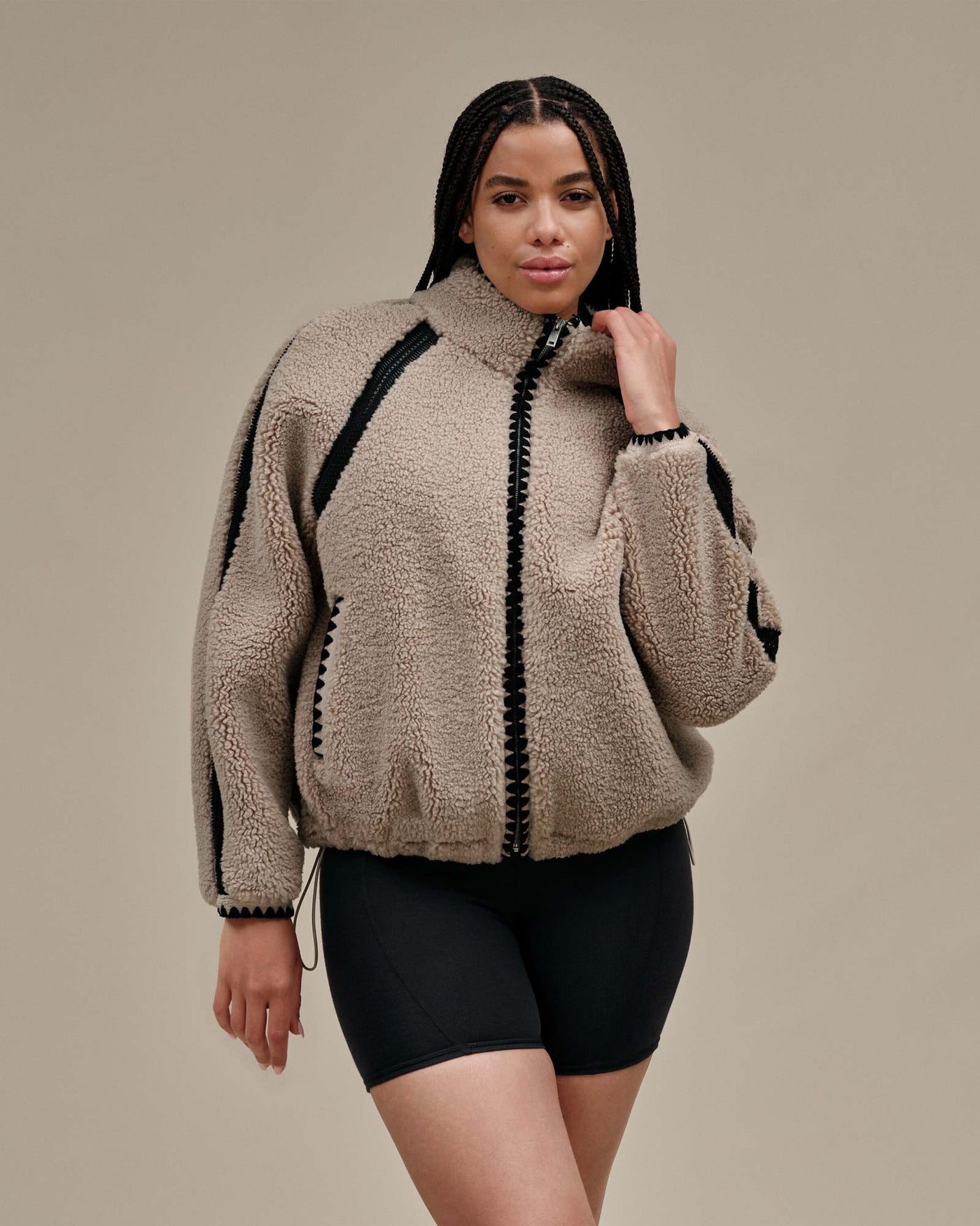 Nikia Crochet Uggfluff Jacket Putty myMEID