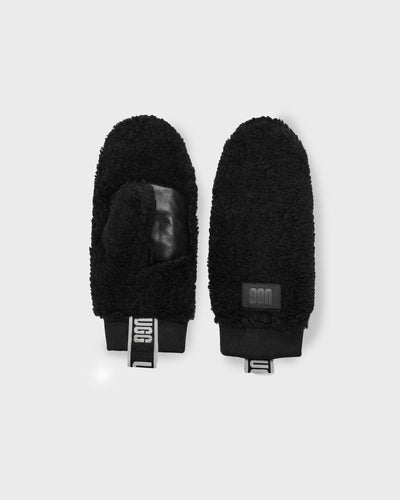 UGG Handschuhe Sherpa Mitten Logo Tape schwarz myMEID