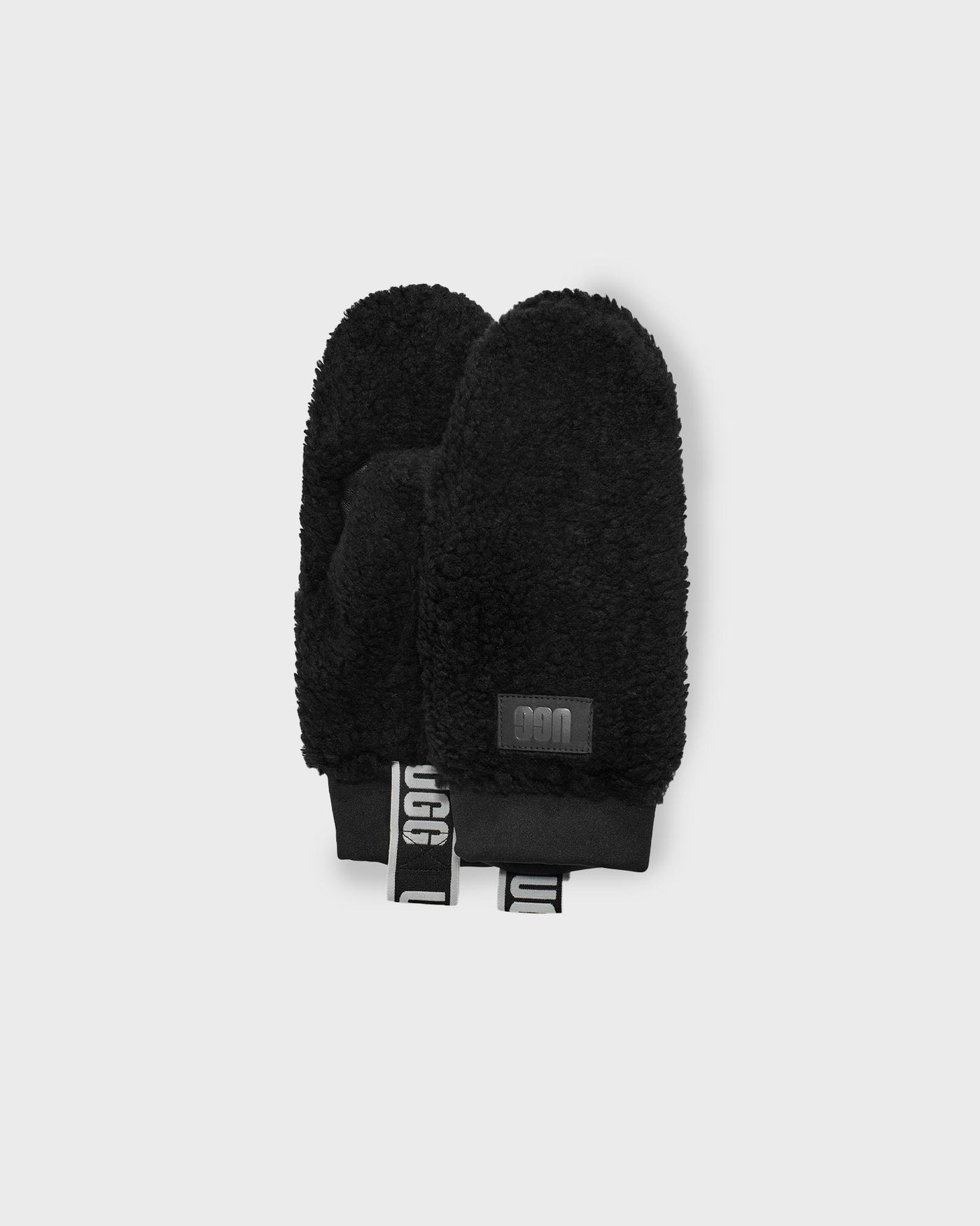 UGG Handschuhe Sherpa Mitten Logo Tape schwarz myMEID