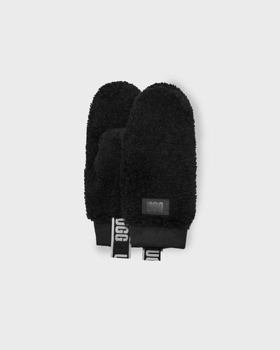 UGG Handschuhe Sherpa Mitten Logo Tape schwarz myMEID