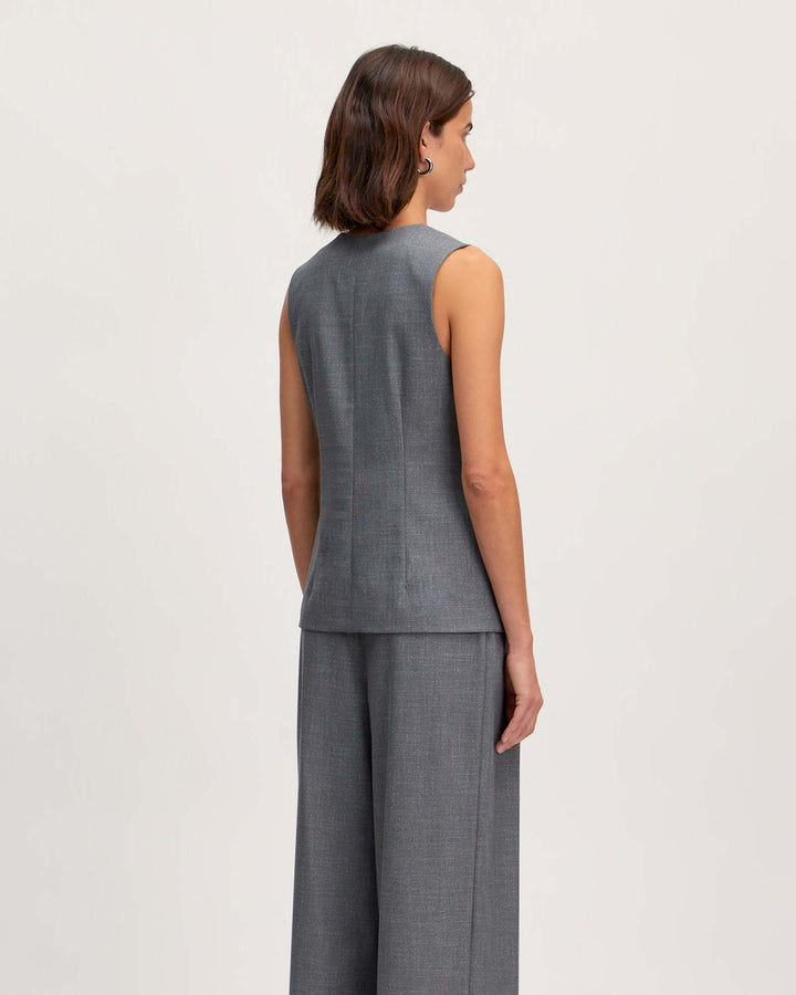 Vanessa Vest Grey Melange