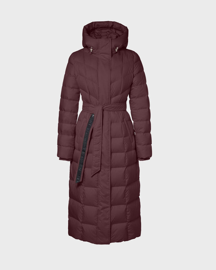 Valentina Long Coat Burgundy